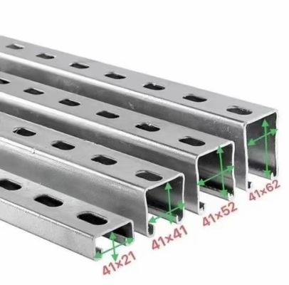 Тип C Сталь Unistrut Сейсмическая поддержка брекетов Сплоченная секция канала